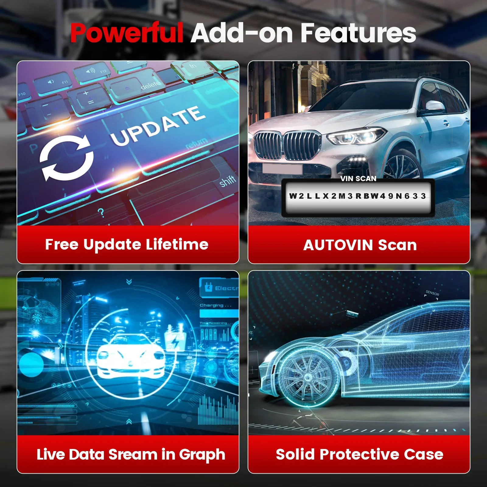 Thinktool mini scanner OBD2 All System Codifica chiave Bidirezionale a vita libera 28 Reset VIN Wifi Strumento diagnostico automatico