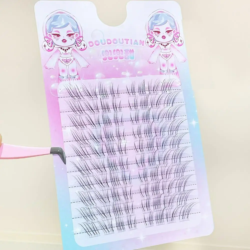 Fox Eye False Eyelashes Cluster Eyelash Nature Eyelash Grafting Long Segmented Lash Extension Daily Use Cosmetics Sweet Lash