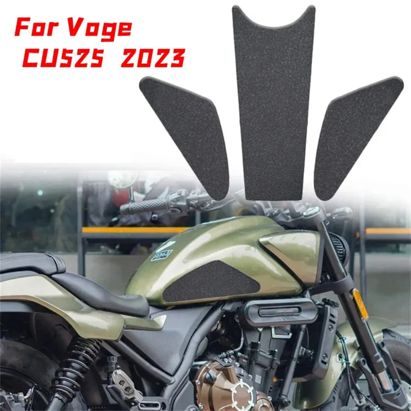 NewMotorcycle Fuel Tank Anti-Slip Knee Side Grip Decal Protective Adhesive For Loncin Voge CU525 CU 525 2023