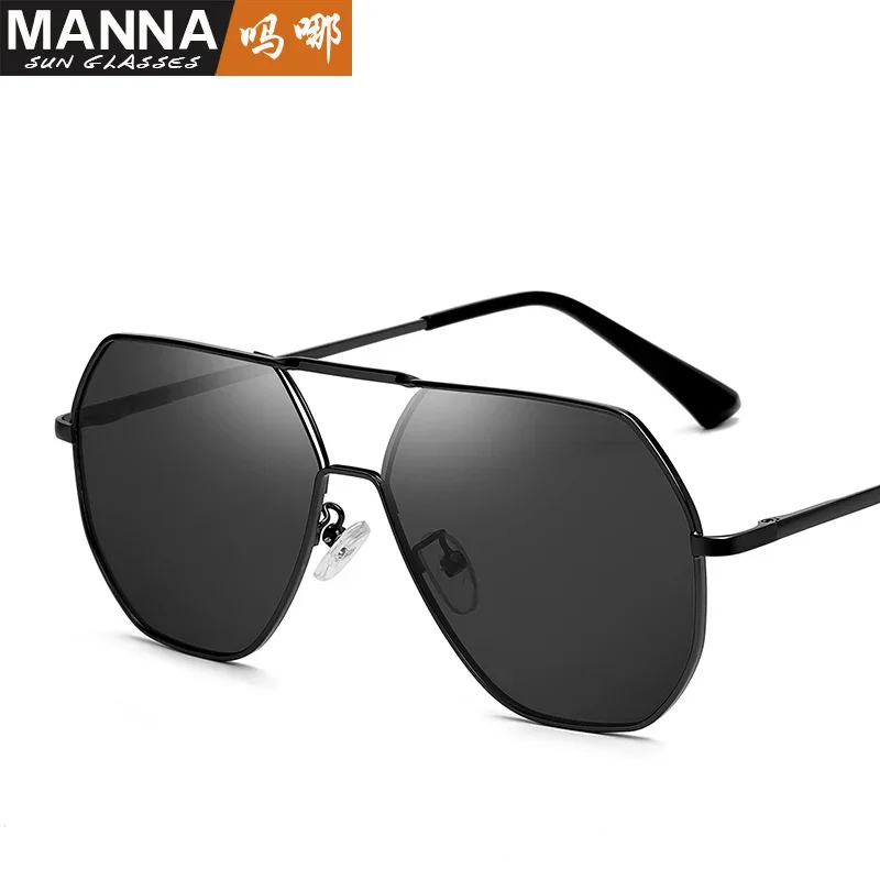 نظارات شمسية معدنية مزدوجة الشعاع من Chaomen، نظارات شمسية مستقطبة متغيرة الألوان، شبكة حمراء Tiktok، نفس النظارات الضفدع عالية الوضوح