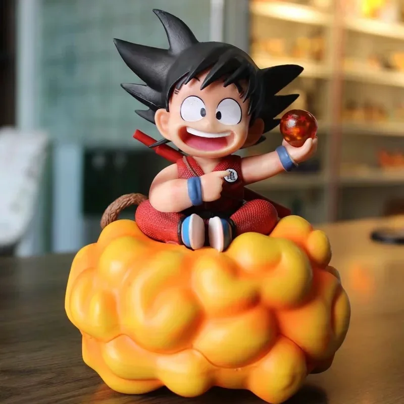 

Gk Muscle Dance Cloud Son Goku Handmade Pvc Desktop Ornament Anime Peripheral Model Birthday Christma Gift Car Interior Ornament