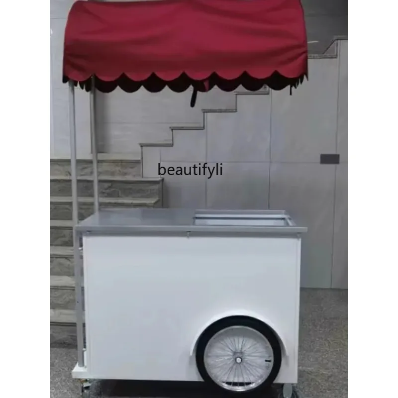 H  Ice cream mobile sales cart mall display promotion stall cart creative street cart