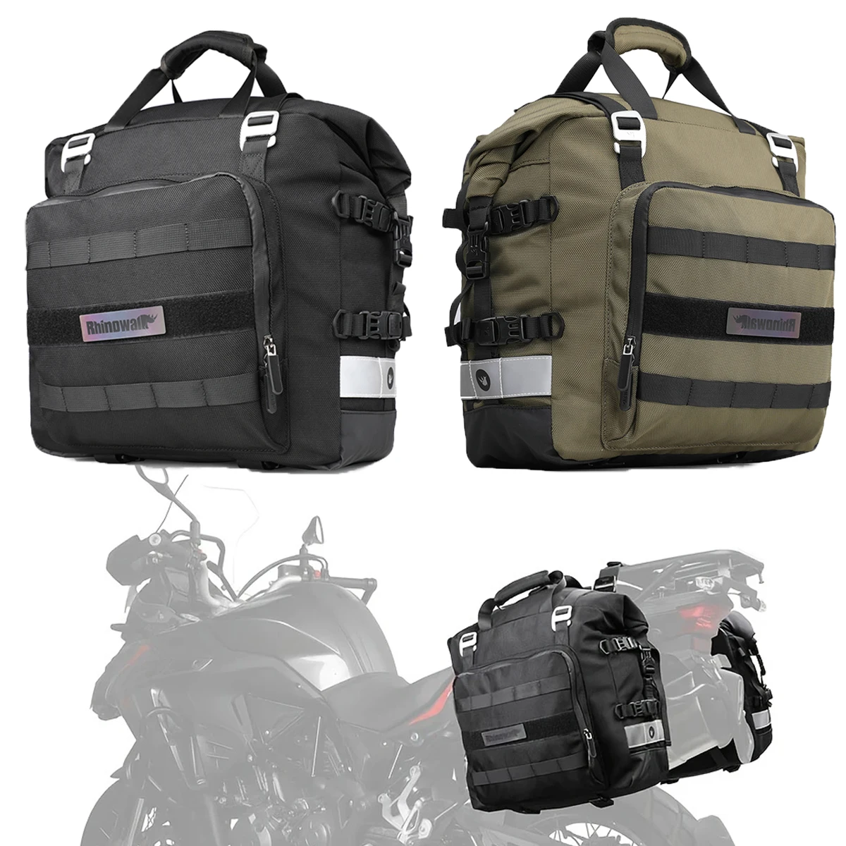 

Мотоциклетная седельная сумка 20 л на боковую сумку, универсальная мотоциклетная водонепроницаемая съемная внутренняя сумка, багажная корзина, боковая сумка для мотоцикла