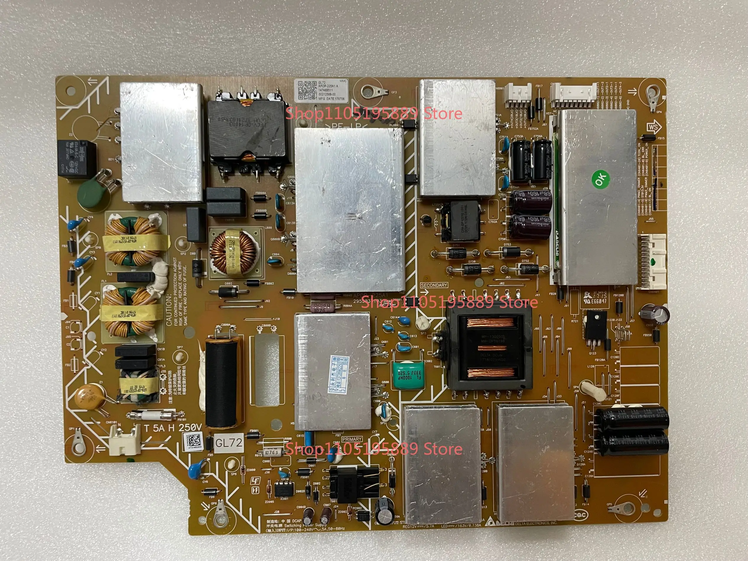 

Оригинальная плата питания драйвера ЖК-телевизора KD-65X8500E APDP-225A1 2955037103
