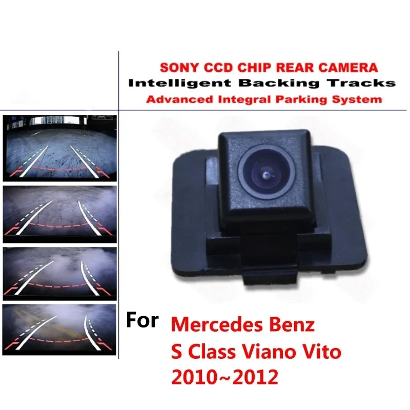 

for Mercedes Benz S Class Viano Vito 10~10 Intelligent Dynamic Tracks Night Vision Rear View Reverse Backup Trajectory Camera