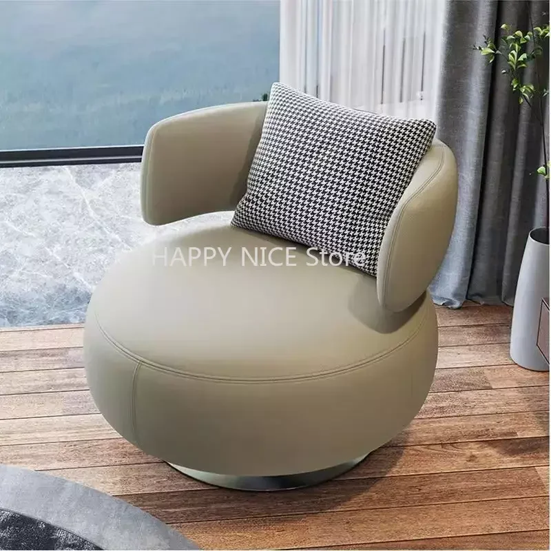 Designerski obrotowy krzesła do salonu nordycki współczesny pojedynczy Salon luksusowy fotel do sypialni z akcentem Fauteuil dom umeblowanie