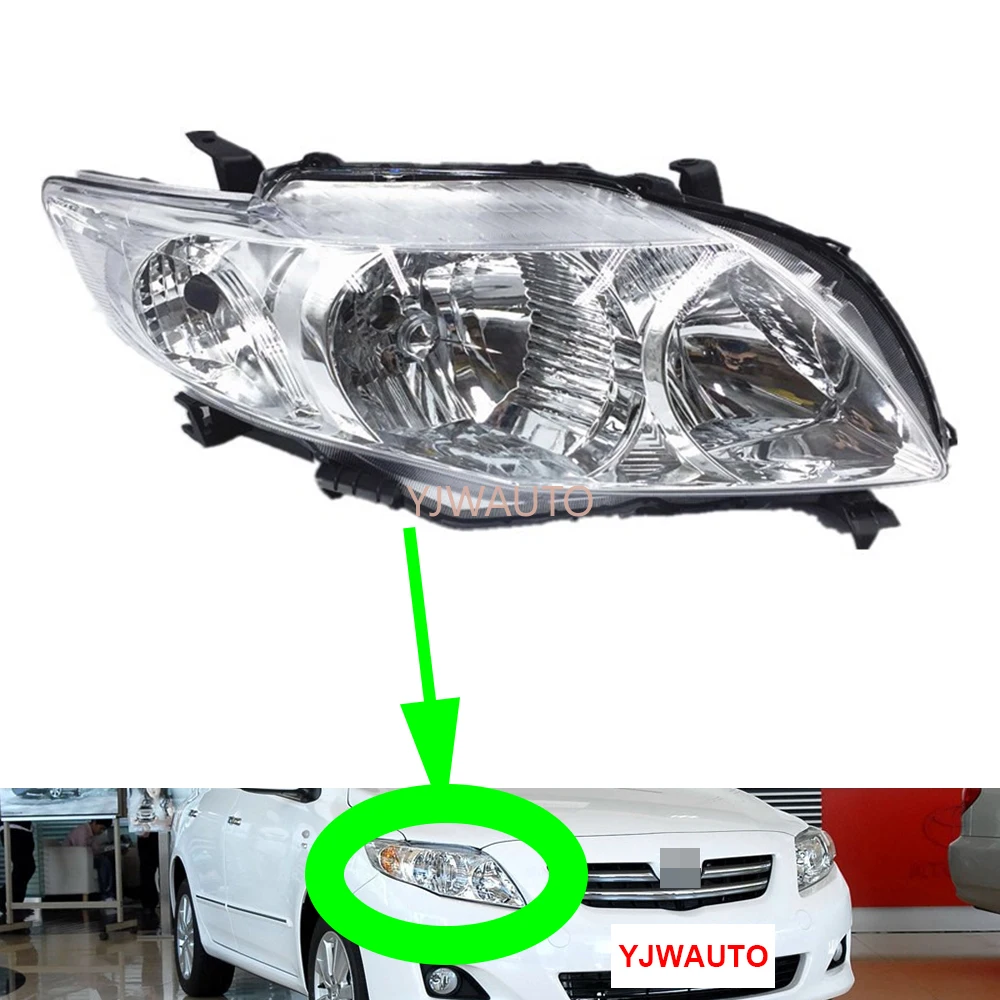 

For Toyota Corolla 2007~2009 Headlights car Headlamp Assembly with Day Running Lamp Replacement Front Whole Auto Light Assembly