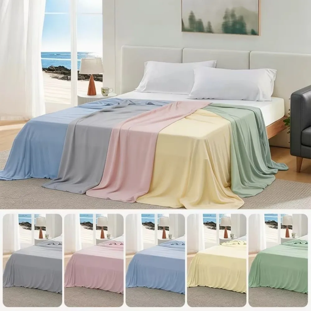 Ice Silk Material Summer Bed Blanket Skin-friendly Fabric Light And Thin Cooling Blanket Breathable Design Cooling Technology
