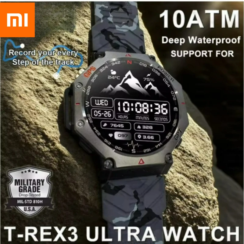 Xiaomi 5058 Ultra Original 10ATM Водонепроницаемые GPS Смарт-часы Мужские Прочный Компас Военный 100+ Спортивный Режим Смарт-Браслет Xiaomi 5058 Ultra Original 10ATM Водонепроницаемые GPS Смарт-часы Мужские Прочный Компас Военный 100+ Спортивный Режим Смарт-Браслет