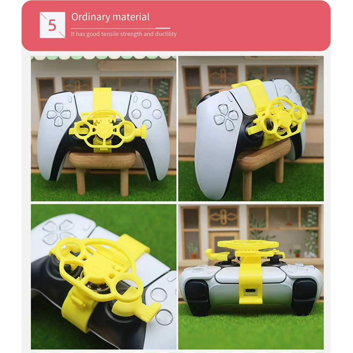 Мини-руль для PS5, игровой джойстик, гоночная игра, вспомогательный контроллер, аксессуары для игровой ручки C