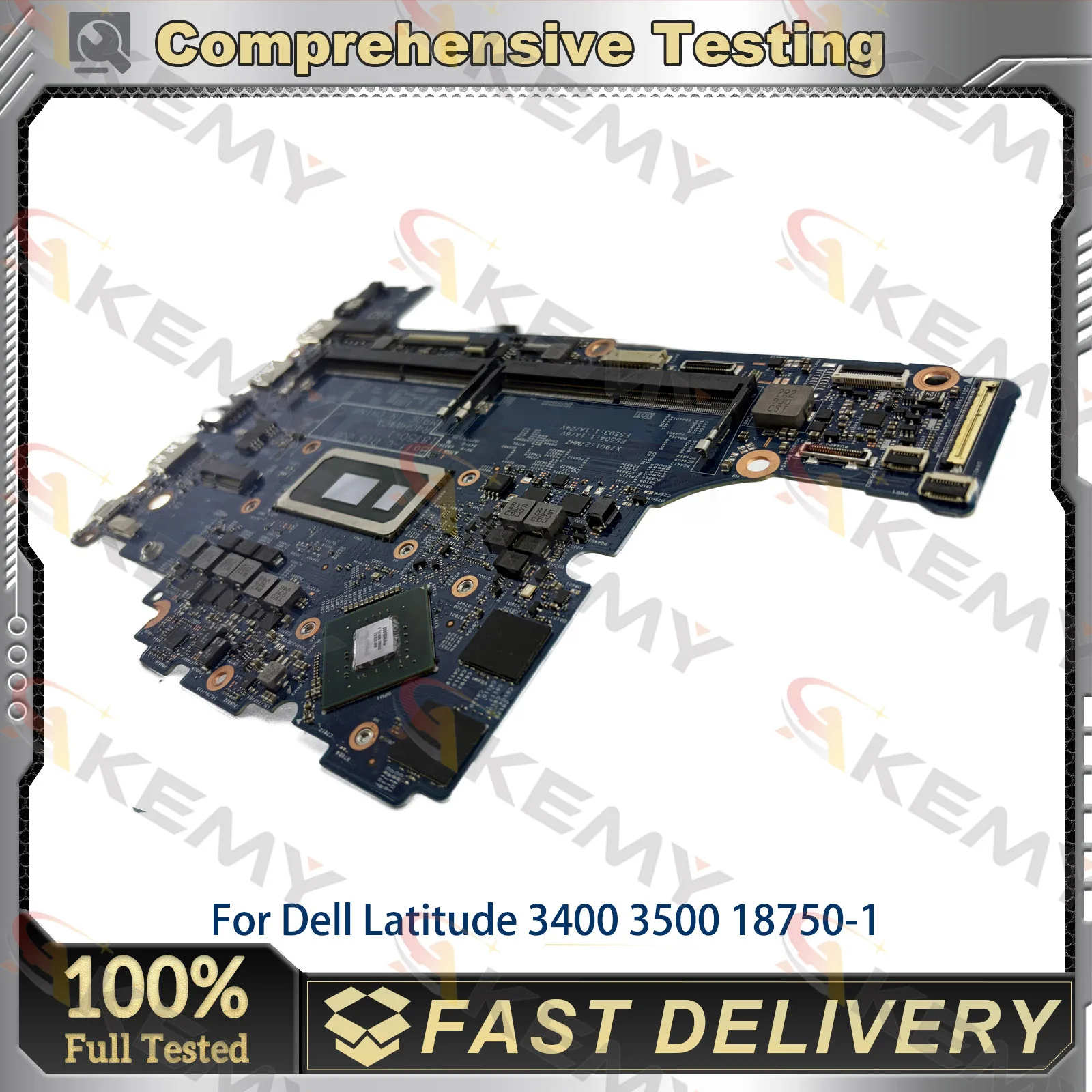 18750-1 Laptop Motherboard For Dell Latitude 3400 3500 CN-0KVN26 01NFHD with I5 I7 CPU Tested OK Mainboard 100% Tested