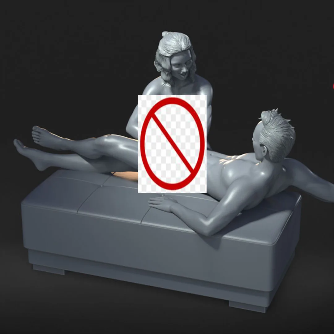 （1/35=50mm，1/24=75mm，1/18=100mm，1/16=120mm）3D printed, NSFW, sex pose miniature resin dummy model unassembled and unpainted kit