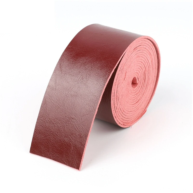 2 Meters Microfiber Leather Strap Belt Strips Suitable for DIY Sewing Craft Projects Pet Collars Traction Ropes Belts Making