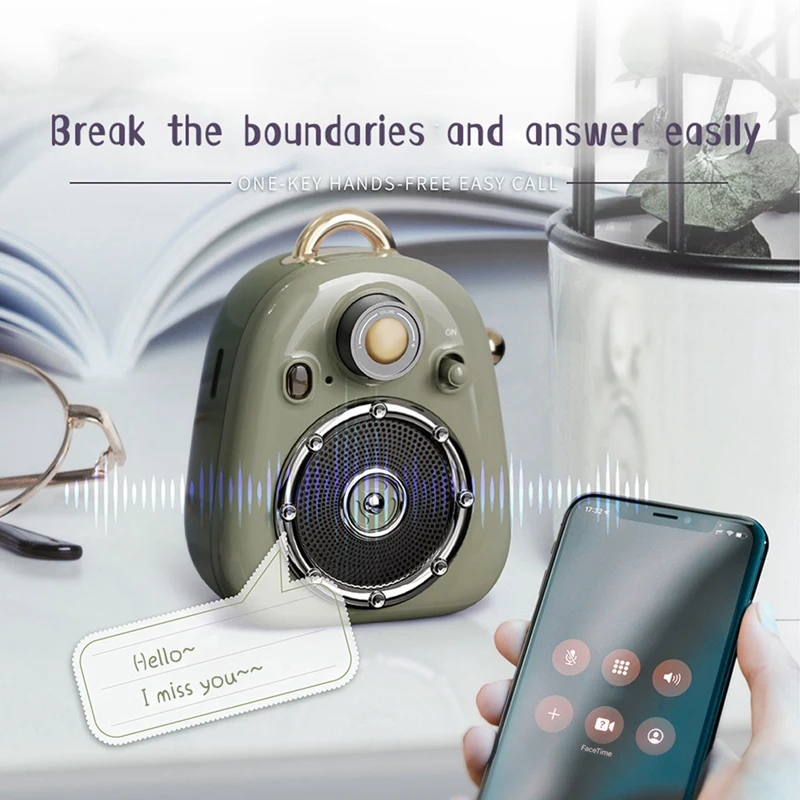 Mini Portable 3D Stereo Sound Bluetooth Speaker HIFI Wireless Subwoofer Speaker Loudspeaker Music Player Gift