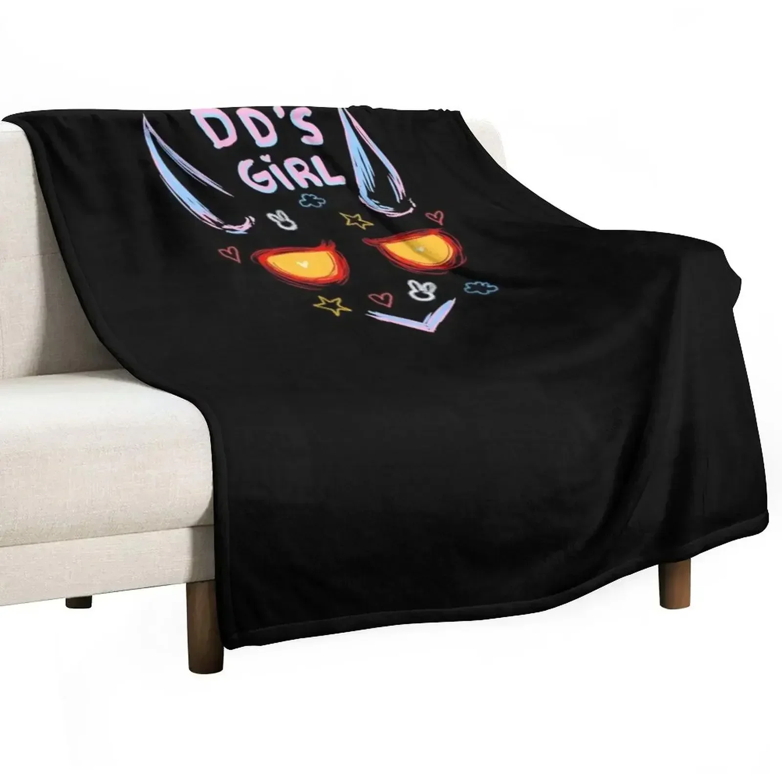 DD Scribbles Girl Throw Blanket halloween For Baby Sofas Blankets