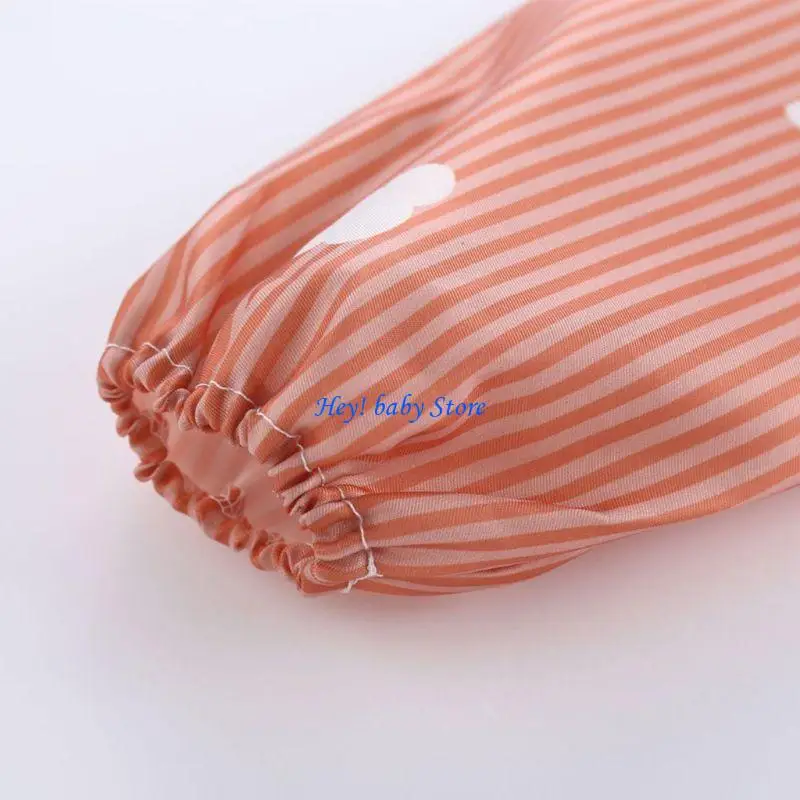 

Q1FE Reversible Baby Bibs Skin-friendly Polyester Waterproof Feeding Bib for Infant