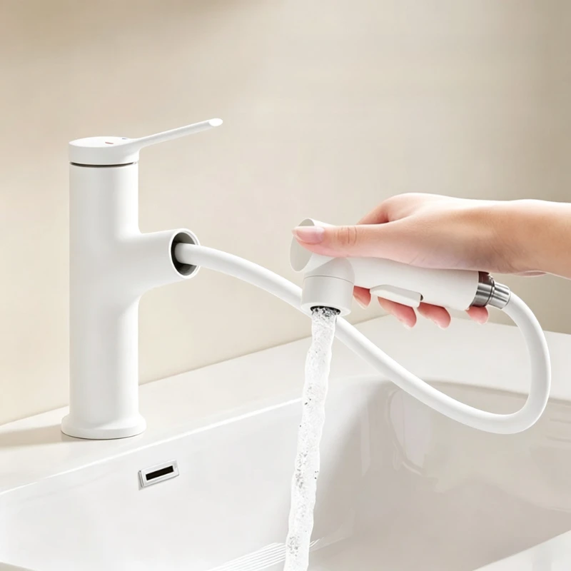 Portable Faucet Durable Washbasin Faucets Wear Resistant Bathroom Faucet Easy Cleaning Basin Faucets Washer Mixer Home Household