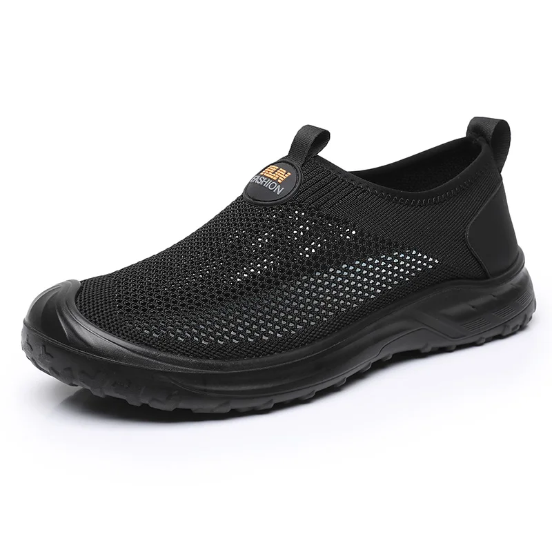 

Men's sneaker Classic Casual Shoes Breathable Mesh Running sneaker Without Shoelaces Light Men's Shoes