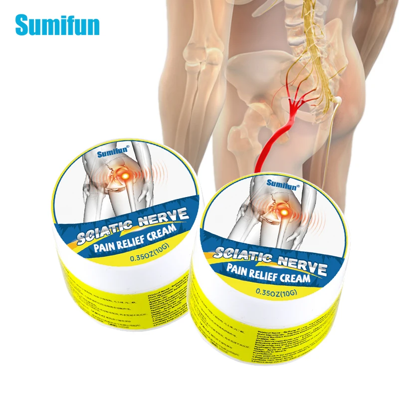 

2pcs Sumifun Sciatic Nerve Pain Relief Cream Piriformis Hip Leg Waist Numbness Ointment Muscle Joint Orthopedic Medical Plaster