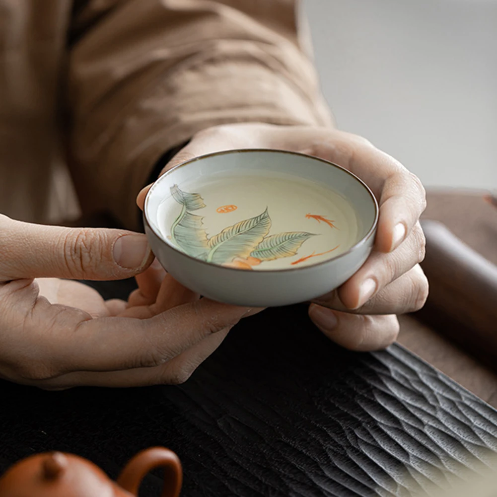 Fish Pu'er Tea Cup Anti Scalding Breakfast Cup For Home Party