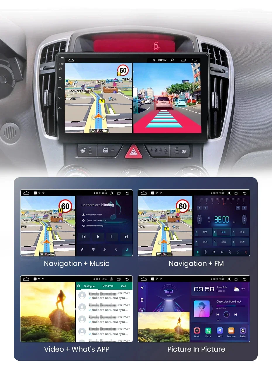 Junsun drahtlose carplay android auto radio für kia ceed 2007-2009 auto intelligente systeme rds bt dsp 2 din autoradio – Detail 21