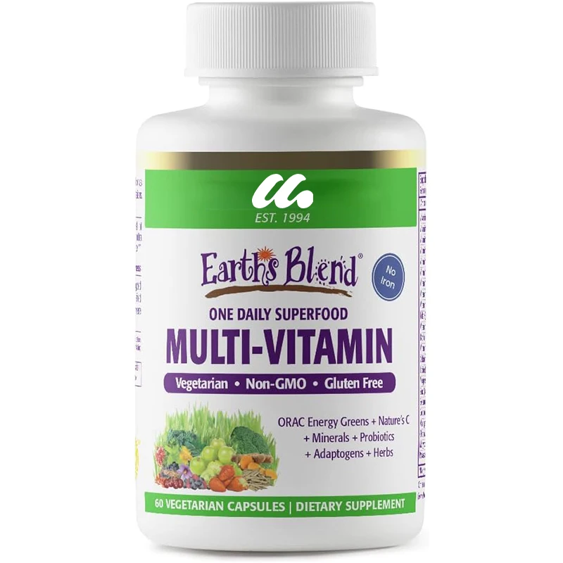 

Superfood multivitamins are free of iron - helping to support overall system health