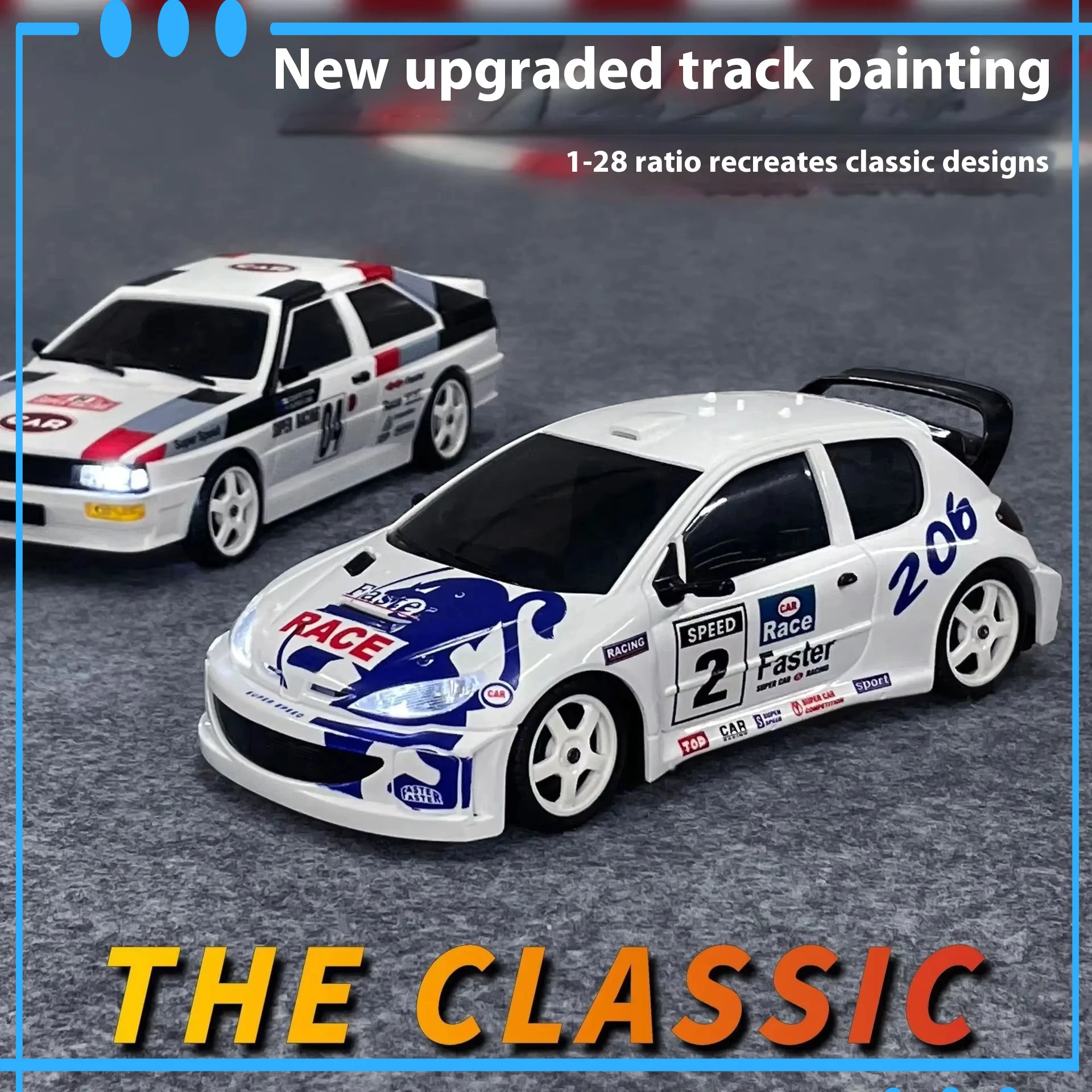 

Lancia 2802Pro Remote Control Racing Car 1:28 Scale Simulation Drifting Gyroscopic Model Toy for Children And Adults