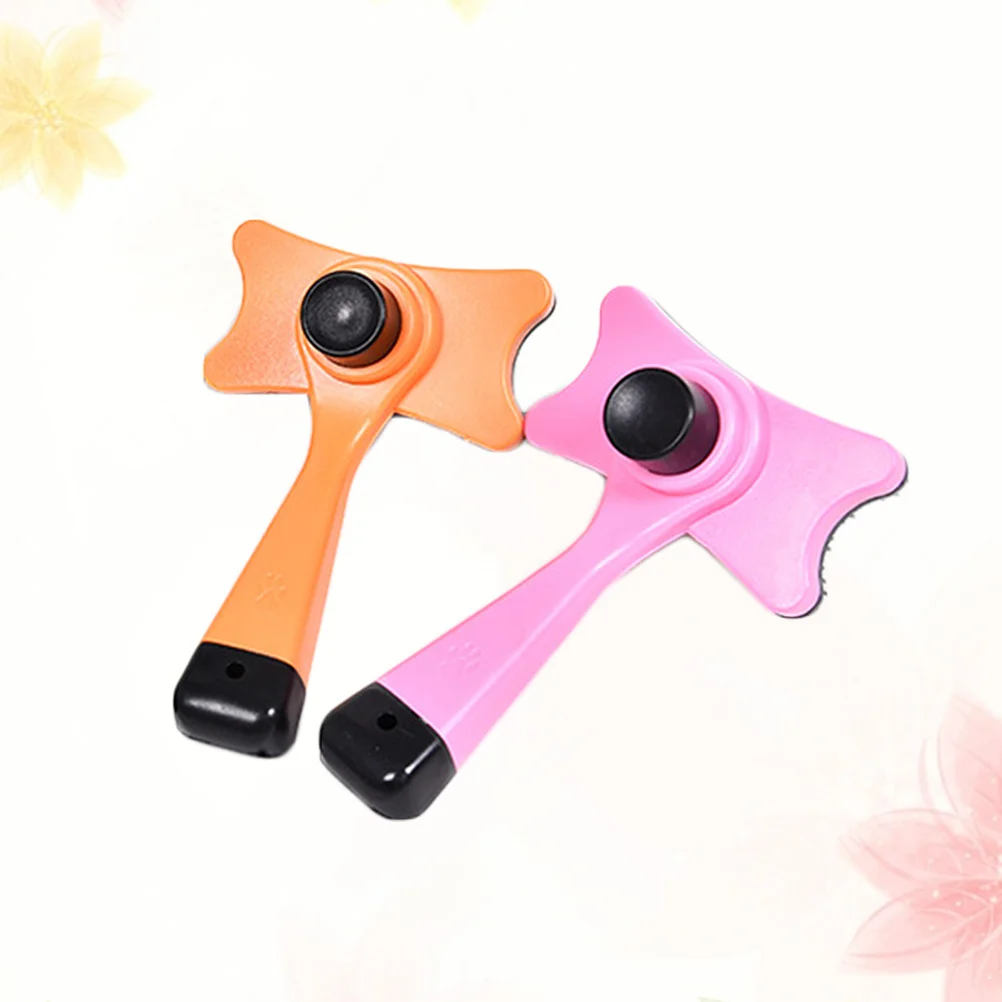 

2Pcs Pet Comb Hair Knot Cleaner Ergonomic Grip Grooming Tool Removes Tangles Loose Hair for Dog Cat Grooming Comb