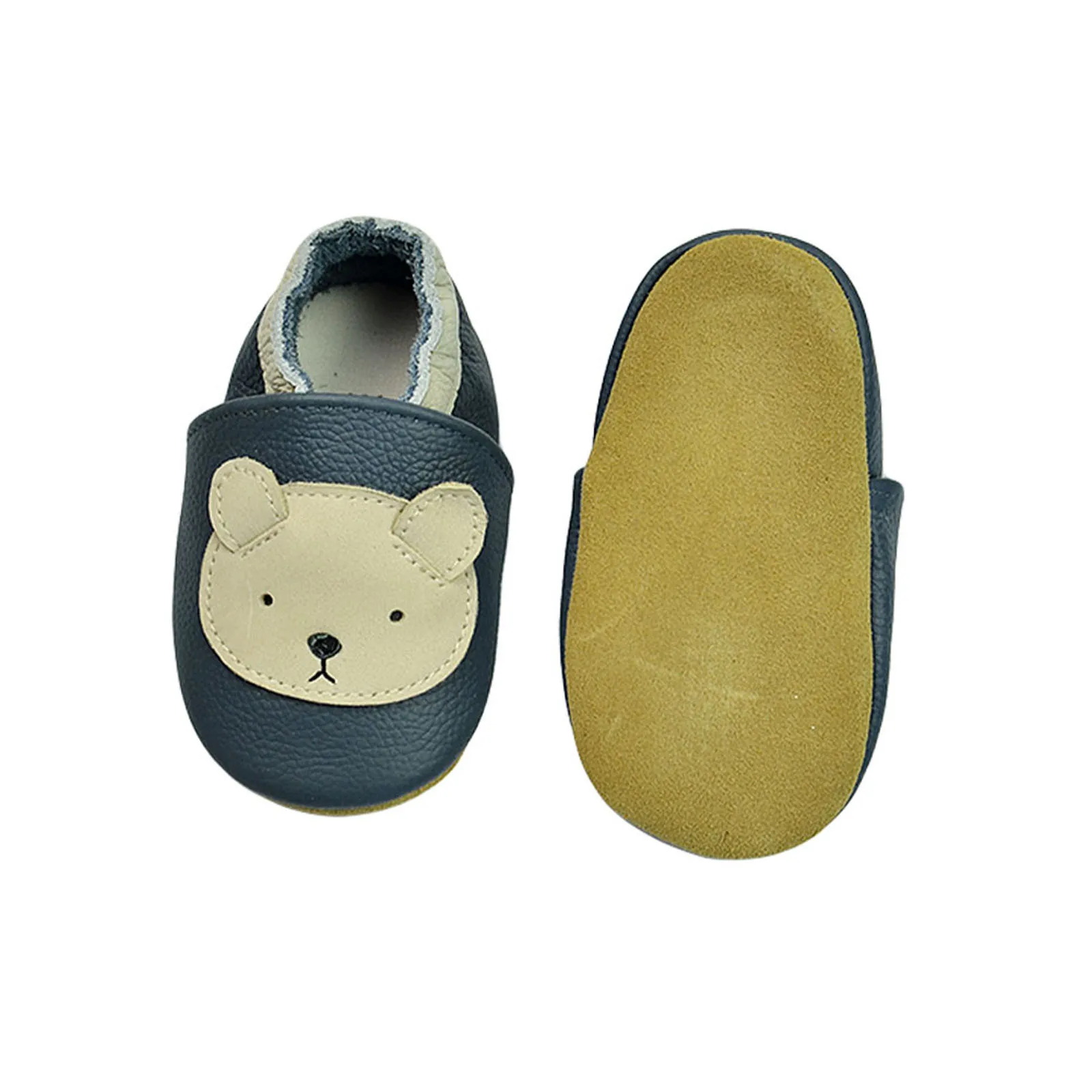 Zapatos de cuna informales de cuero para bebés, primeros pasos, niño, niña, recién nacido, caminantes educativos, zapatillas de animales para niños