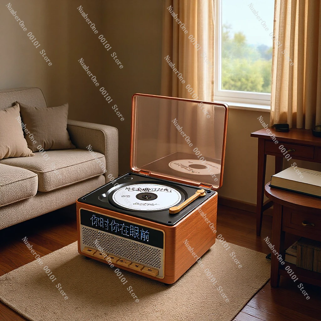 

CD Player Music Audio Player Retro Fever Sound Quality Portable Rechargeable Lyrics Display