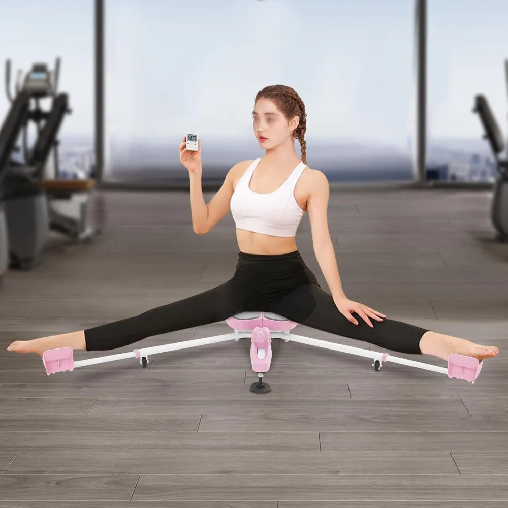 

Split Machine Leg Stretcher Machine To Improve Flexibility and Stretching Equipment Suitable for Ballet Gymnastics Yoga (Pink)