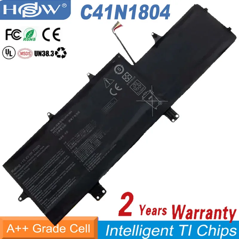 

Laptop Battery C41N1804 For ASUS ZenBook Pro 14 UX450FDX UX480 UX480FD UX450FD 15.4V 70WH