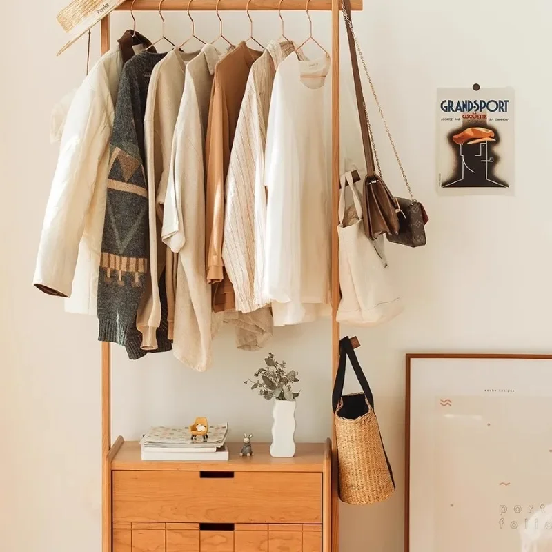 Schlafzimmerboden, Haushaltskleidung, Aufbewahrung, mobiler, multifunktionaler Pfirsich-Kleiderbügel