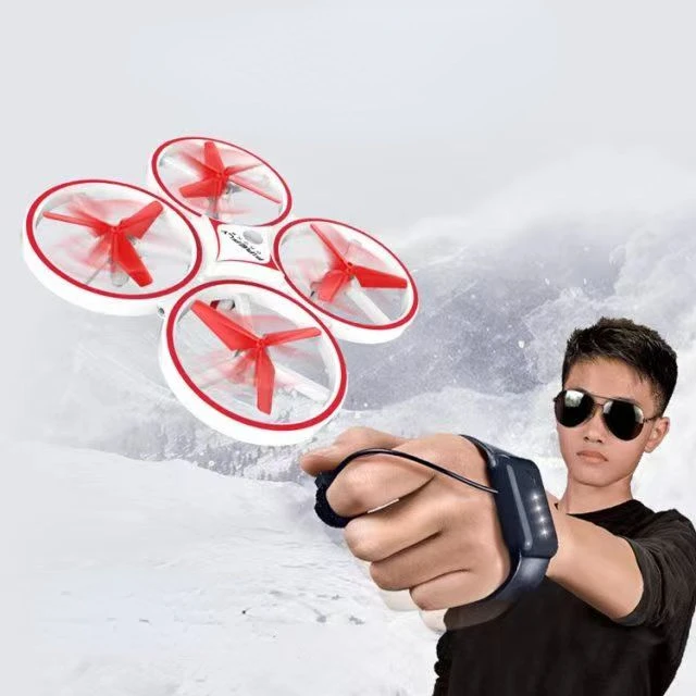 New RC Mini Quadcopter Induction Drone Smart Watch Remote Sensing Gesture Aircraft UFO Hand Control Drone Altitude Hold Kids