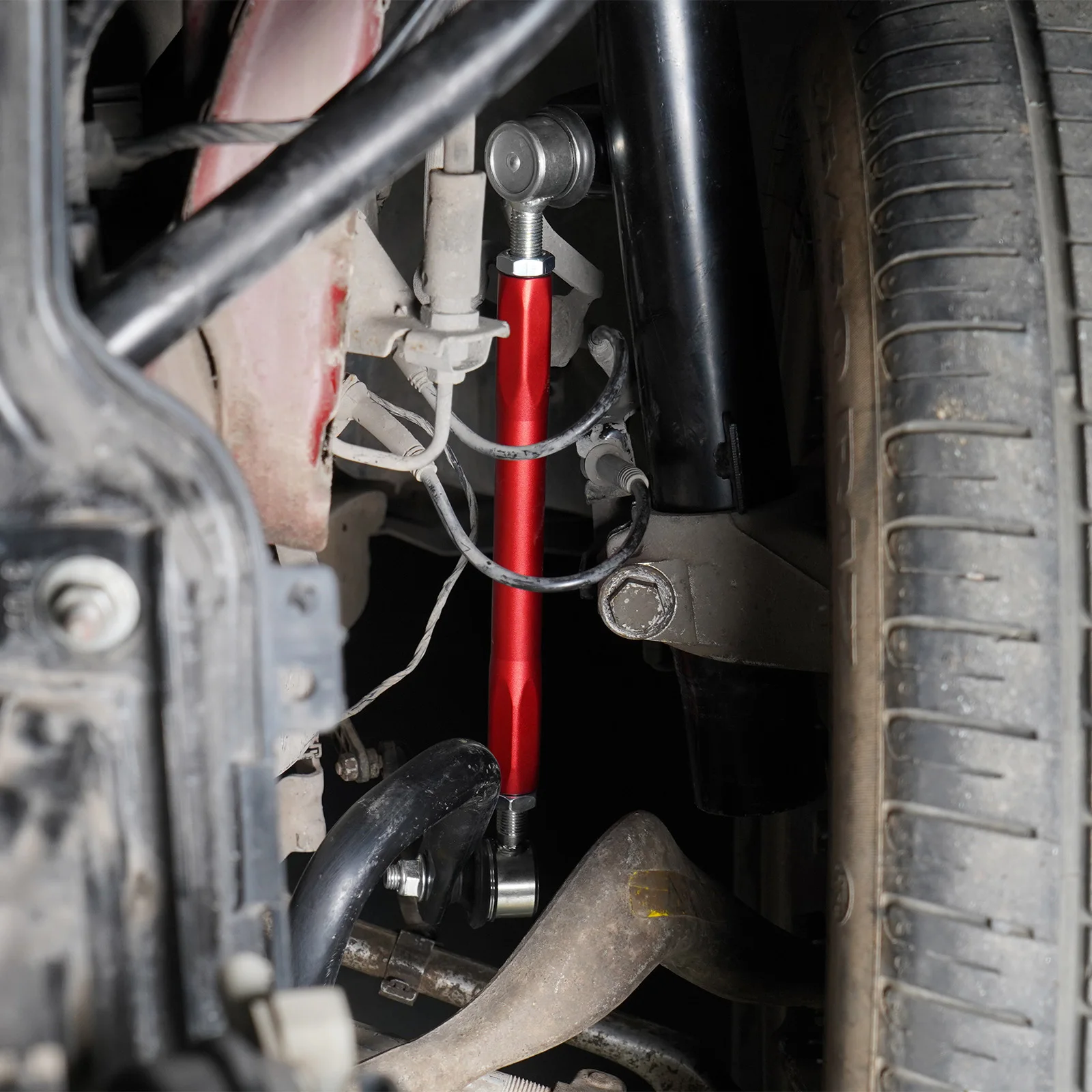 BEVINSEE Регулируемая передняя стабилизатор поперечной устойчивости/комплект концевых звеньев стабилизатора для BMW E92 E90 E91 E93 E82 E87 Z4 E89 X1 E84 Замена 31356765933/4