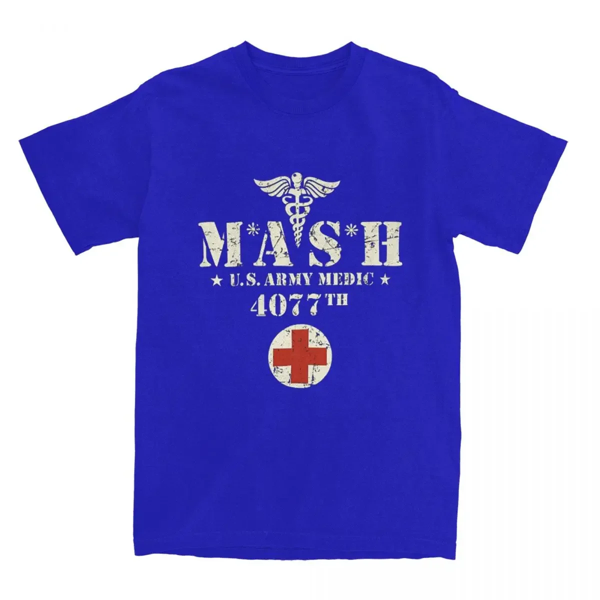 Clothes Streetwear Tees All Seasons Men Mash 4077 Us Army Medic 4077th Shirt Merch 100% Cotton T-shirt  anime tshirt