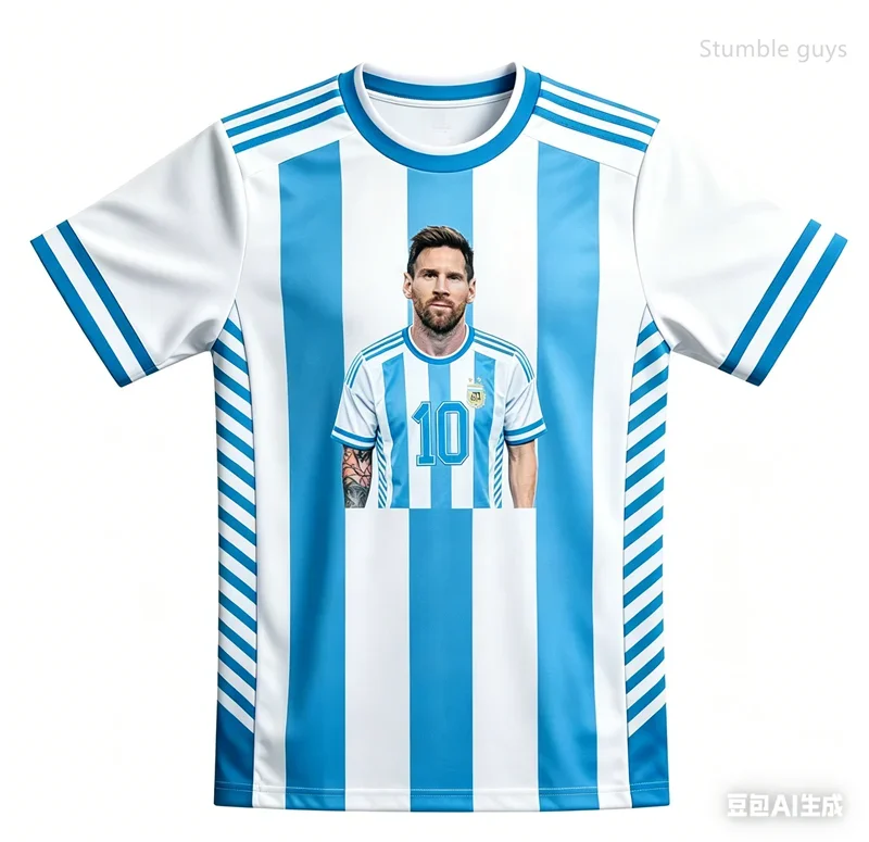 Fußballtrikot Messi 10 Herren Sommer Kurzarm T-Shirt Lässige Kinder Jungen Kleidung Oberteile Street Casual Kinderbekleidung