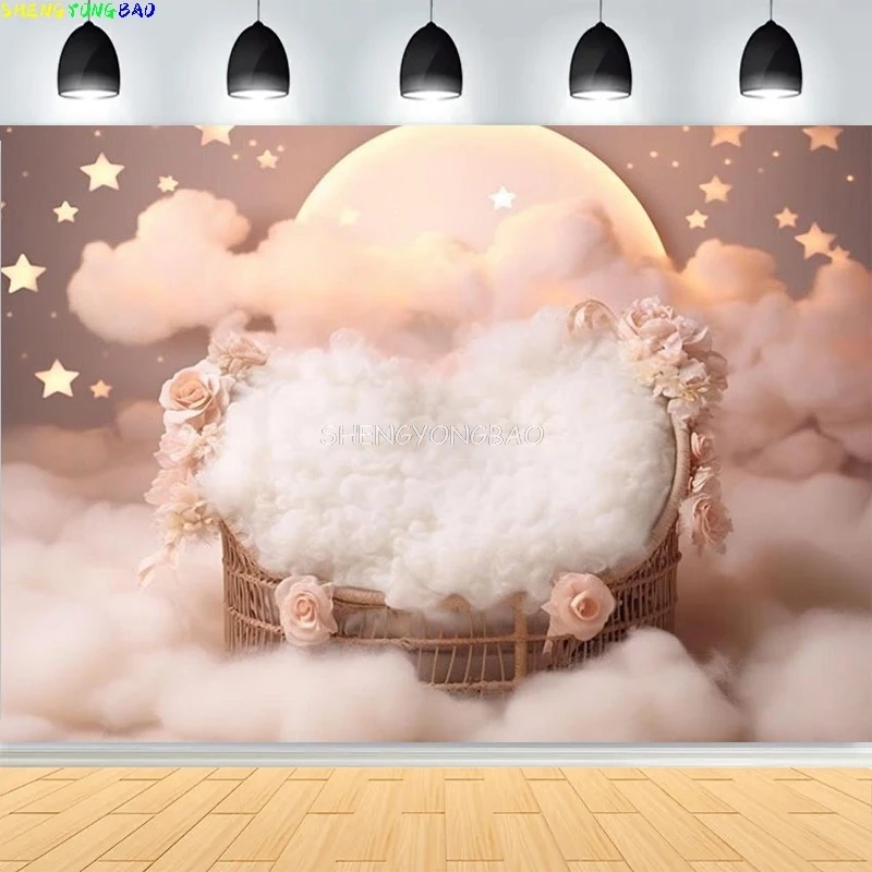 

Baby Shower Happy Birthday Party Photography Backdrops Newborn Kids Air Balloon Princess Tropical Jungle Photo Background BB-13