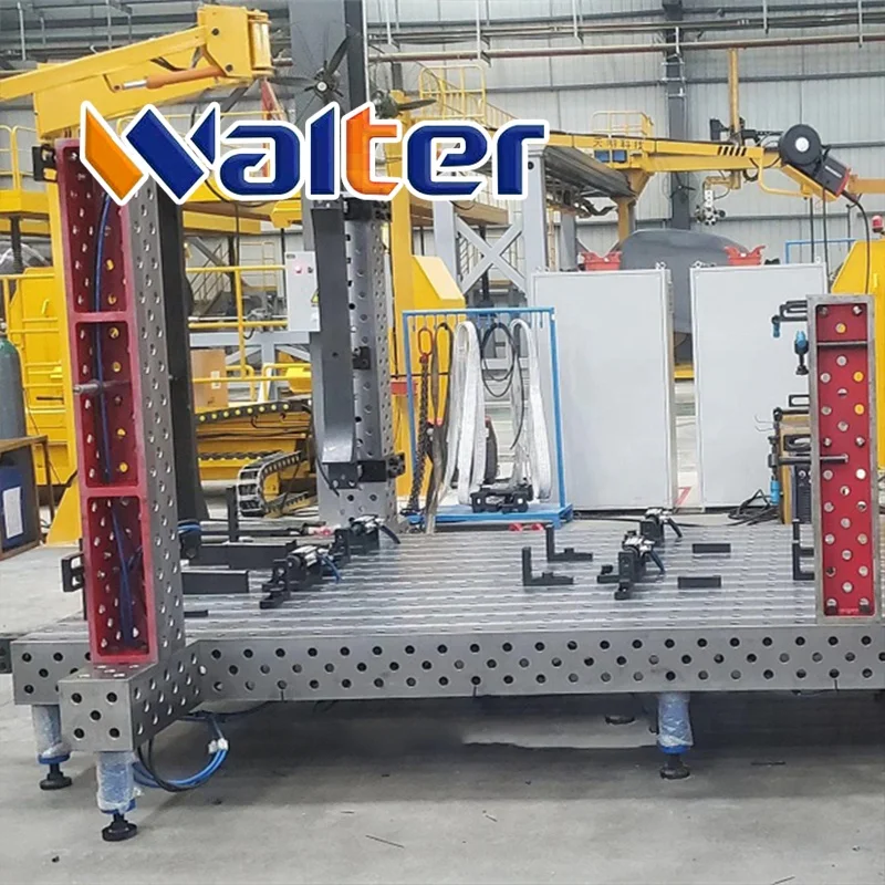 3D Cast Iron Strong Heavy  Welding Table Steel 3D Modular  CNC Welding Table for Distributor