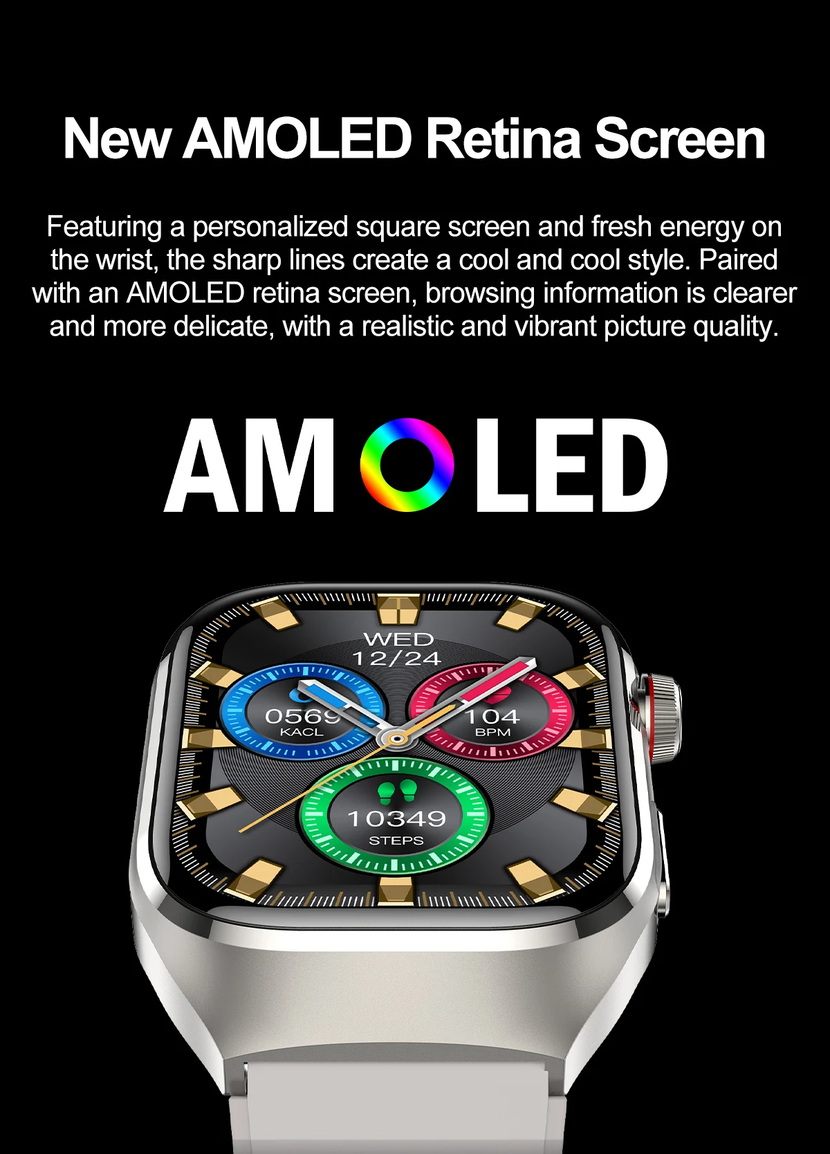 Neue Präzise Herzfrequenzmessung Smartwatch für Männer EKG Blutdruck Lipide Harnsäure Bluetooth-Anruf Gesundheits-Smartwatch Armband – Detail 3