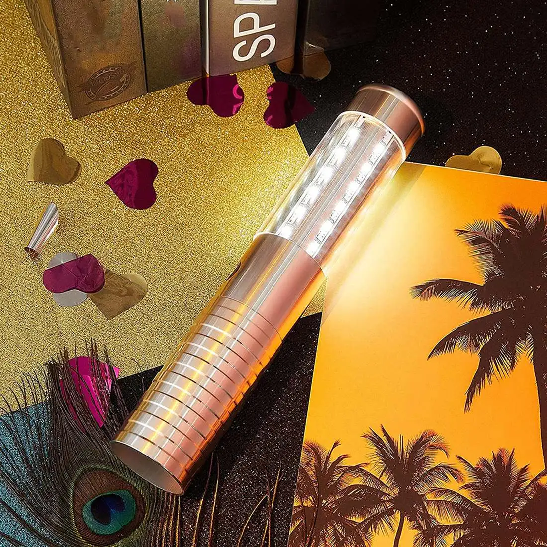 ABNH 2-х шт. светодиодный стробоскоп, светодиодный светильник для обслуживания бутылок, многоразовая ручная лампа для бутылок шампанского для вечеринок, концертов, вилка стандарта США