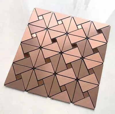 Metalen wandpanelen zelfklevende Alcobond mozaïektegels voor tv-functie muur keuken backsplash decor