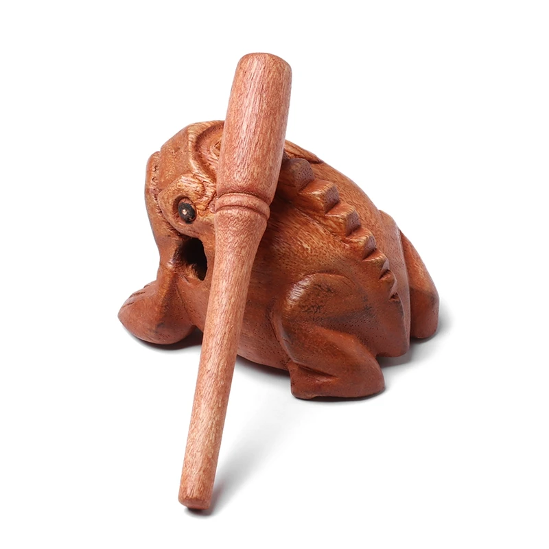 1 Piece Frog Tone Block Toys Wood Frog Tone Block Toys Carved Croaking Wood Percussion Musical Sound