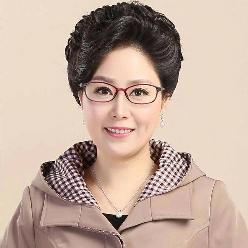 Stylish and elegant business S00818 sunset red glasses far and near color-changing anti-blue reading glasses