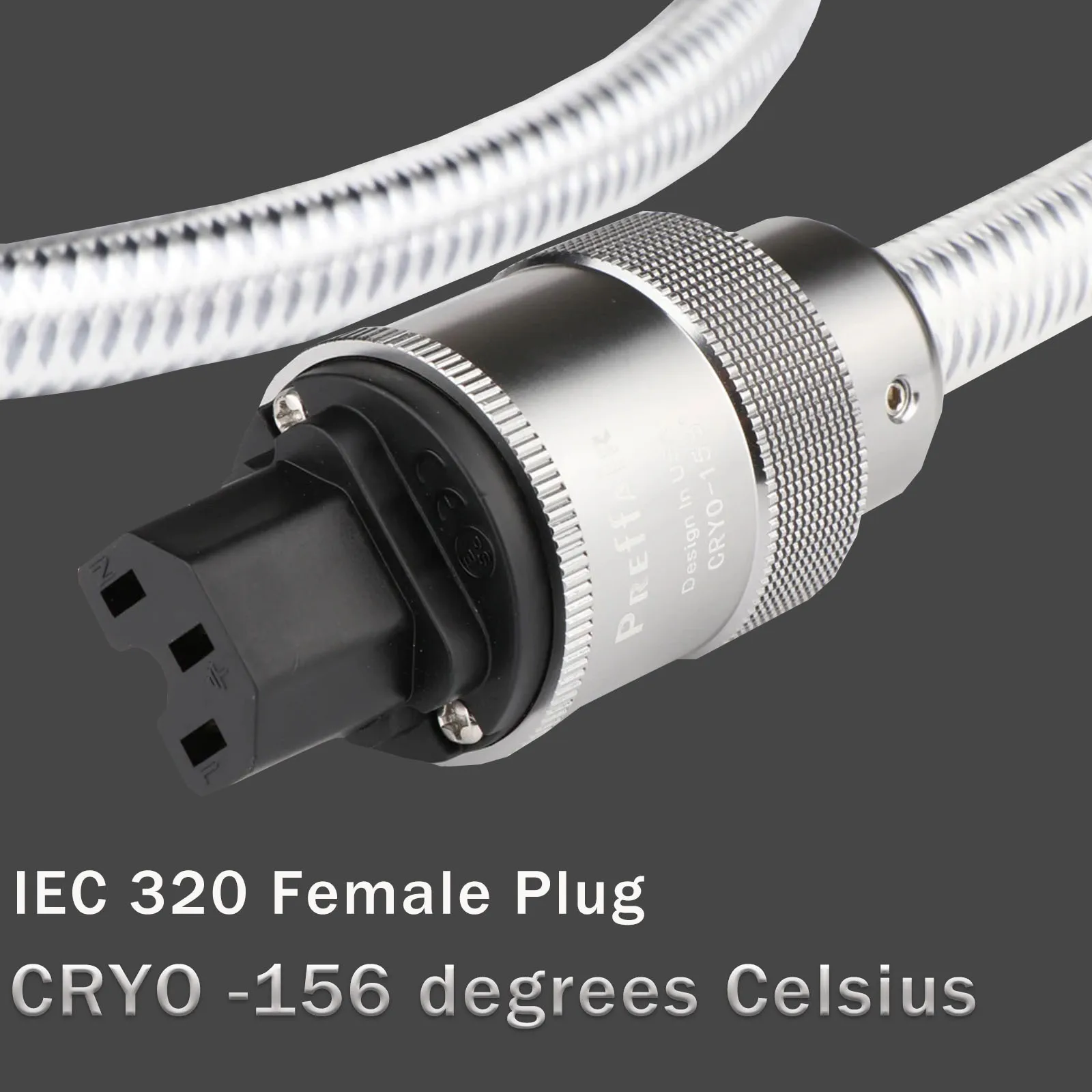 Preffair Schuko Power Cable 5N OFC AC Mains Power Cord HIFI Power Cable With Gold Plated EU/US Power Plug