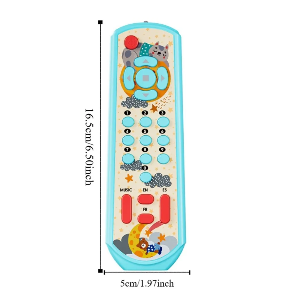 Sound and Light Baby Musical Toys Plastic Interactive Remote Control Toy Sensory Development Three Languages Baby Learning Toy