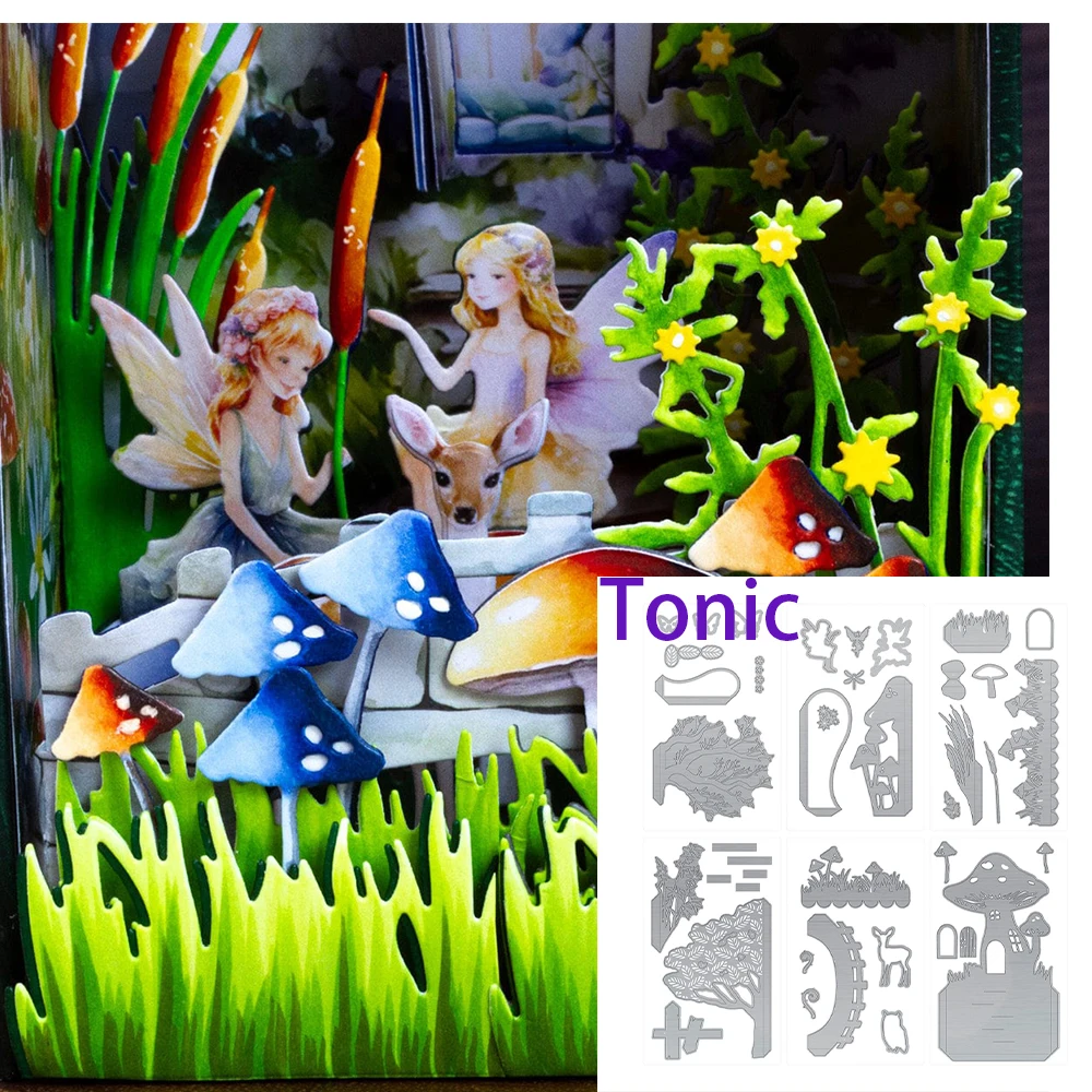 

Metal Cutting Dies For DIY A Fairytale Book Nook Scrapbooking Diary Album Paper Cards Decorative Craft Embossing Template New