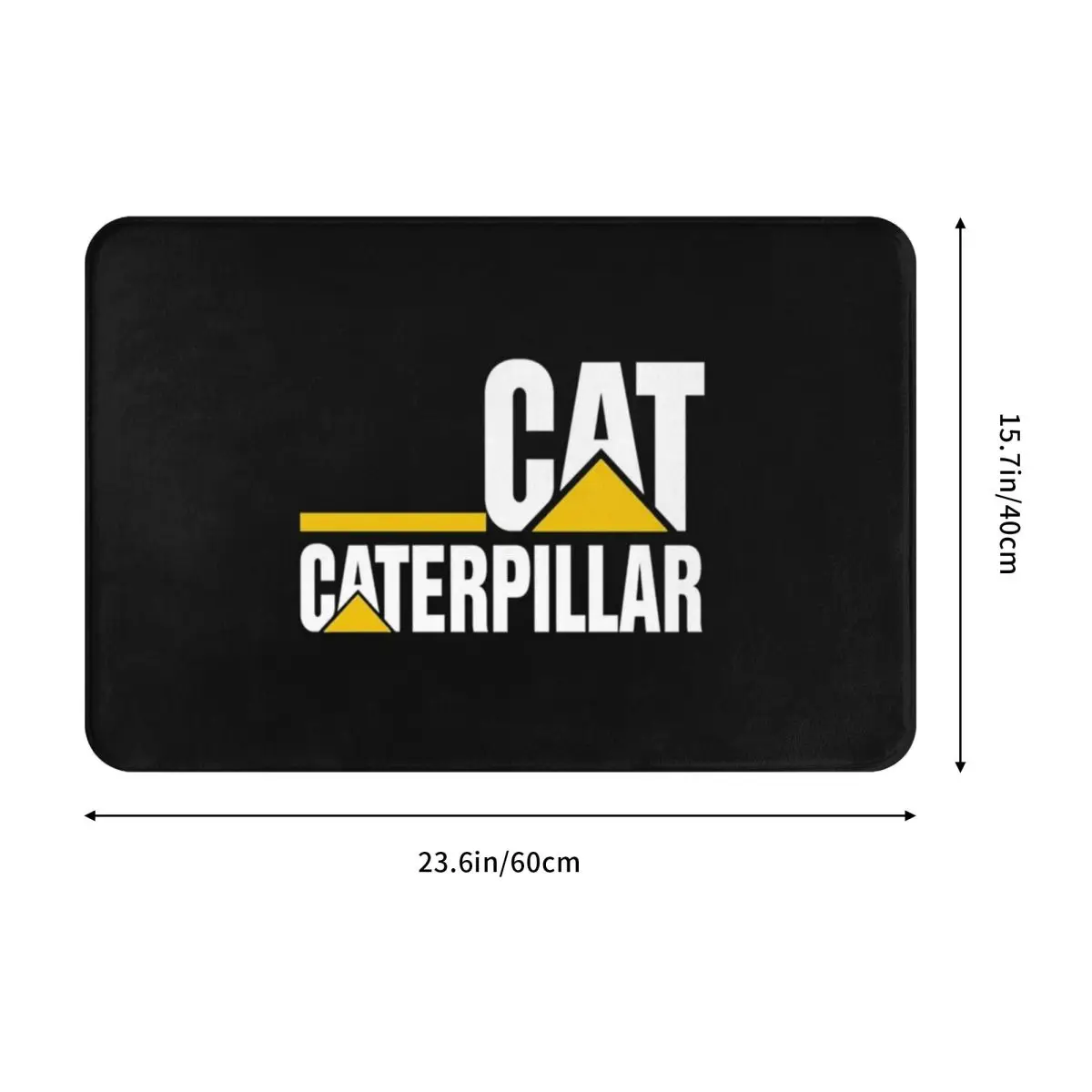 Cat-caterpillar Logo (1) Non-slip Doormat Floor Mat Water oil proof Carpet Rug for Kitchen Entrance Home Bedroom Footpad Mats