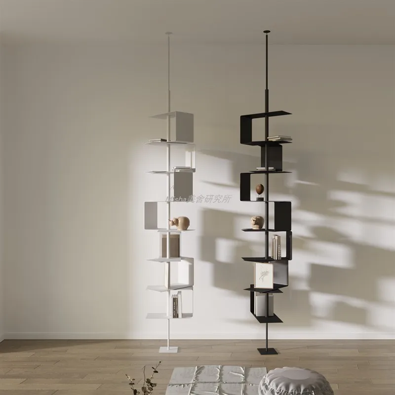 

Креативная перегородка, книжная полка от пола до потолка, украшение полки для гостиной, столовой, потолочная полка для хранения