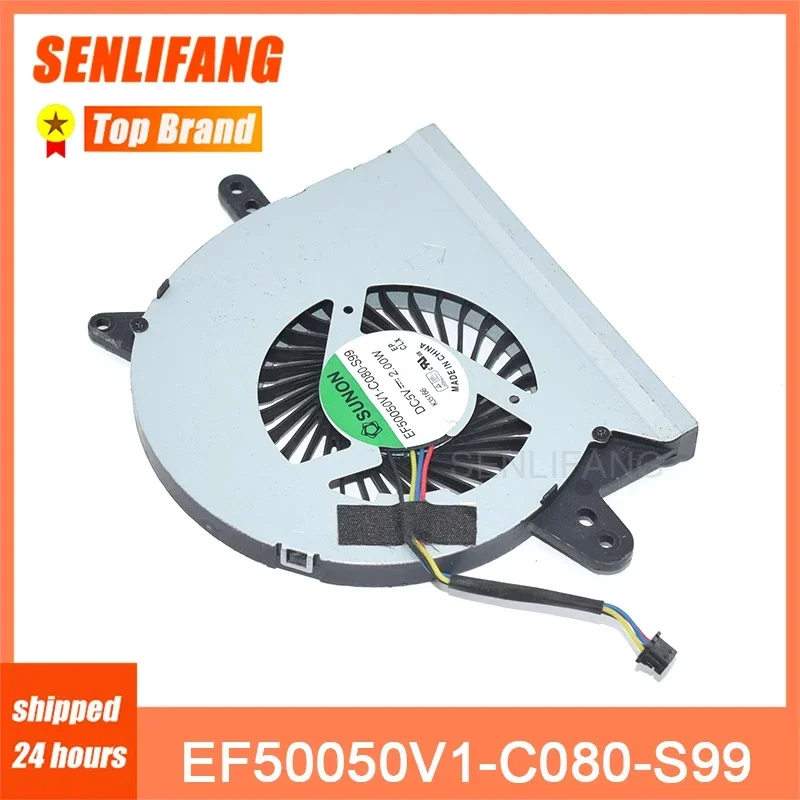 

New Four Lines CPU Cooling EF50050V1-C080-S99 For ASUS X401U X501U X401V X501V DC 5V 2.00W Server Laptop Cooler Fan